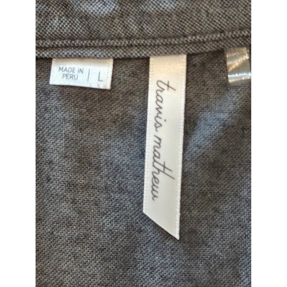 Travis Mathew Women's Featherweight Golf Polo Shirt Gray 1LA005 Size Large - Picture 4 of 14